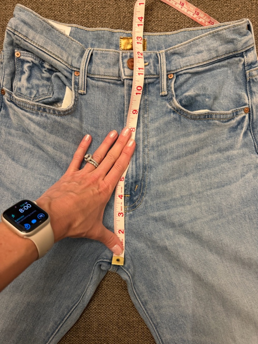 MOTHER Women’s Light Blue Jeans - Picture 10 of 10